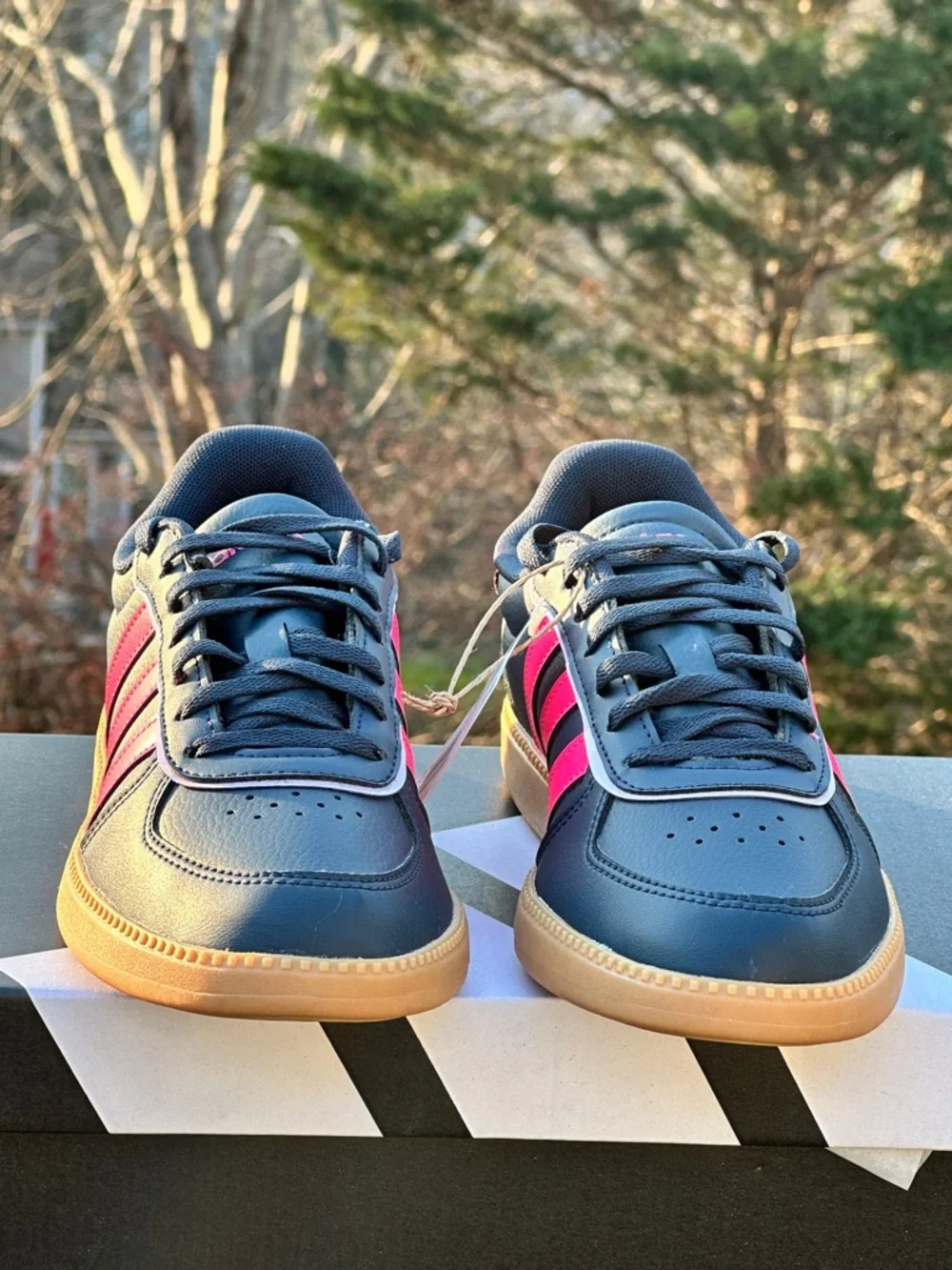 Adidas Breaknet Sleek Blue Pink Low Casual Sneaker Youth GS 5Y NEW